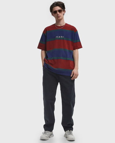 Tričko By Parra Striped T-Shirt Červená | 53320, 3