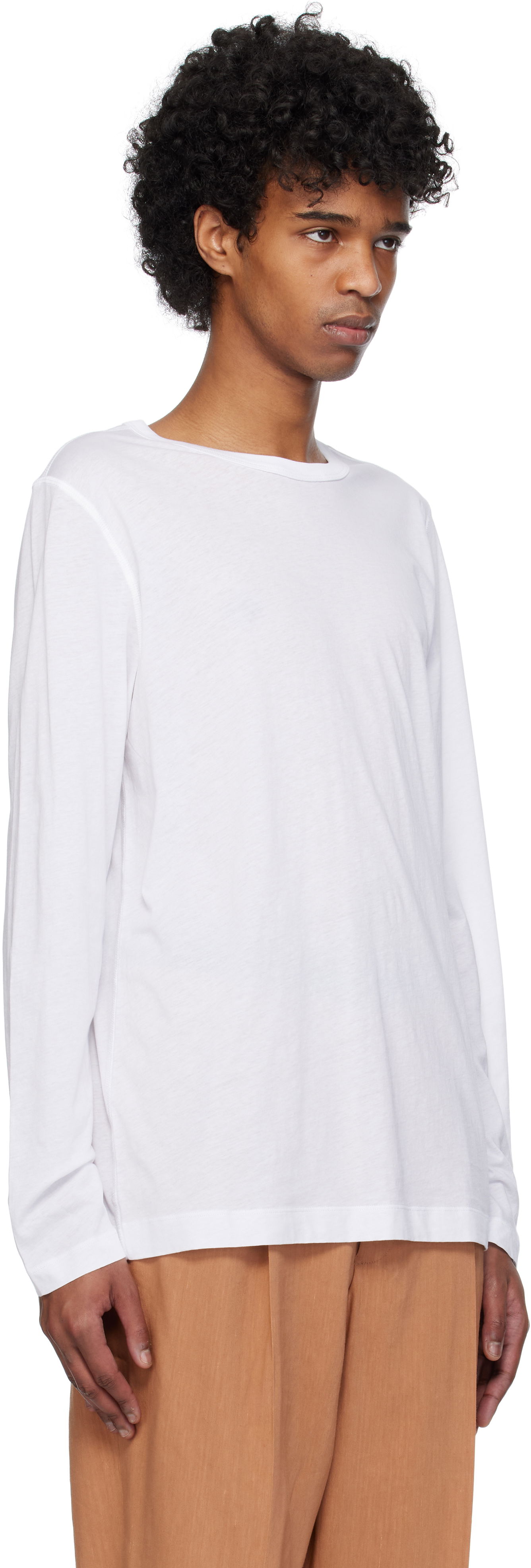 Tričko Dries Van Noten Dries Van Noten Long Sleeve T-Shirt Biela | 251-021144-1608, 1