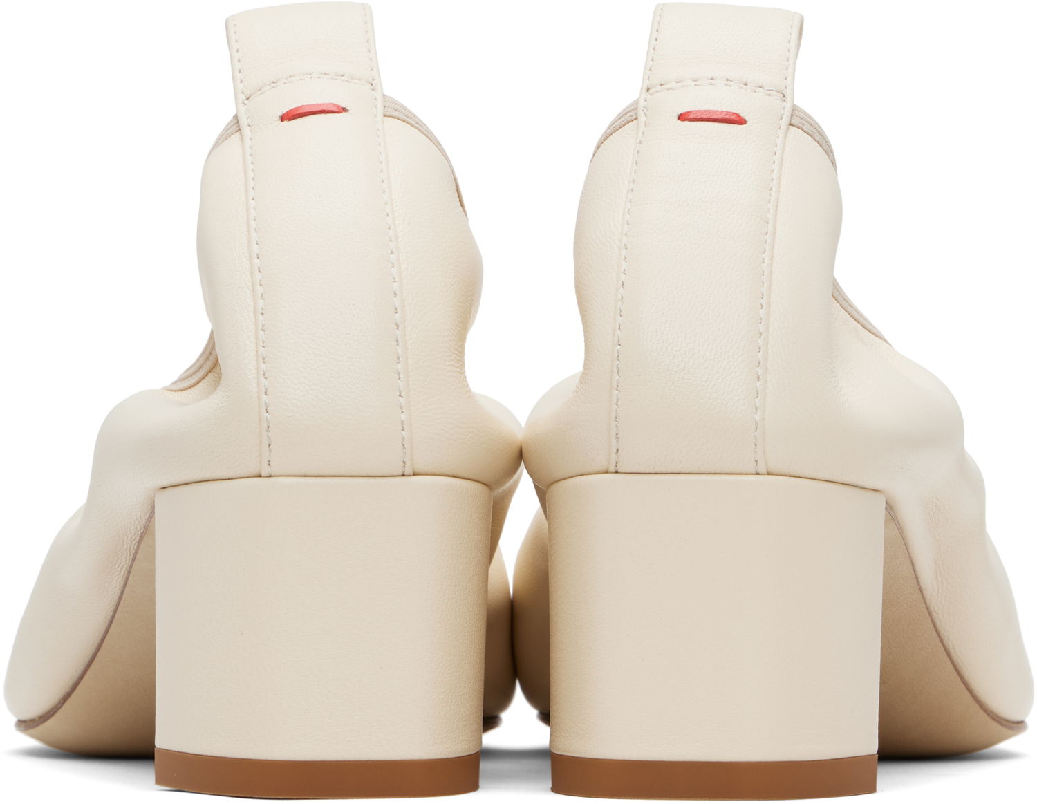 Starostlivosť o obuv Aeyde Aeyde Narissa Ruched Block Heels Biela | A11-PU0600001002-225, 1