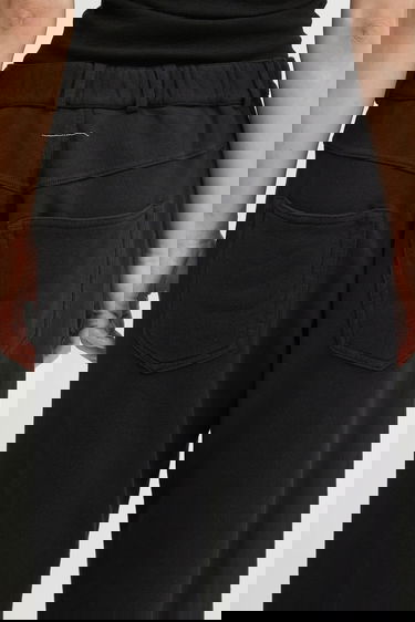 Nohavice Maison Margiela MM6 Maison Margiela Wide-Leg Cotton Raw Hem Pants Čierna | S52KA0548.M25014.900, 3