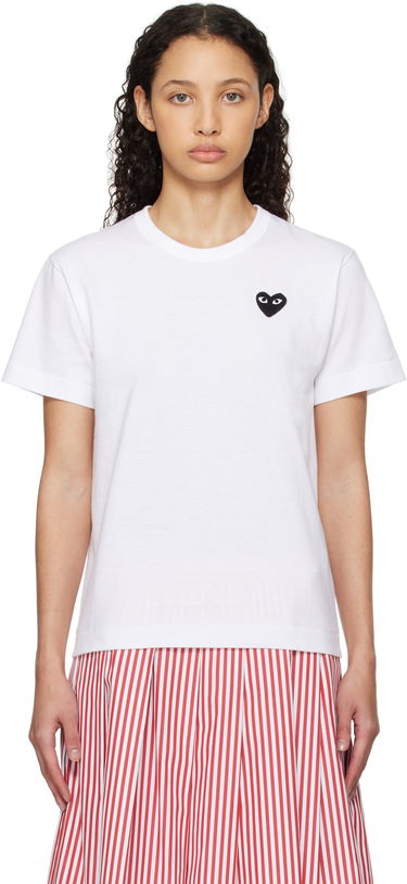 Tričko Comme des Garçons COMME des GARÇONS PLAY Heart T-Shirt Biela | T064-051, 0