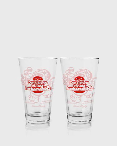 Home decor EDWIN Edwin Supply Tanuki Graphic Cola Glasses - Pack of 2 Červená | I035937-H400, 2