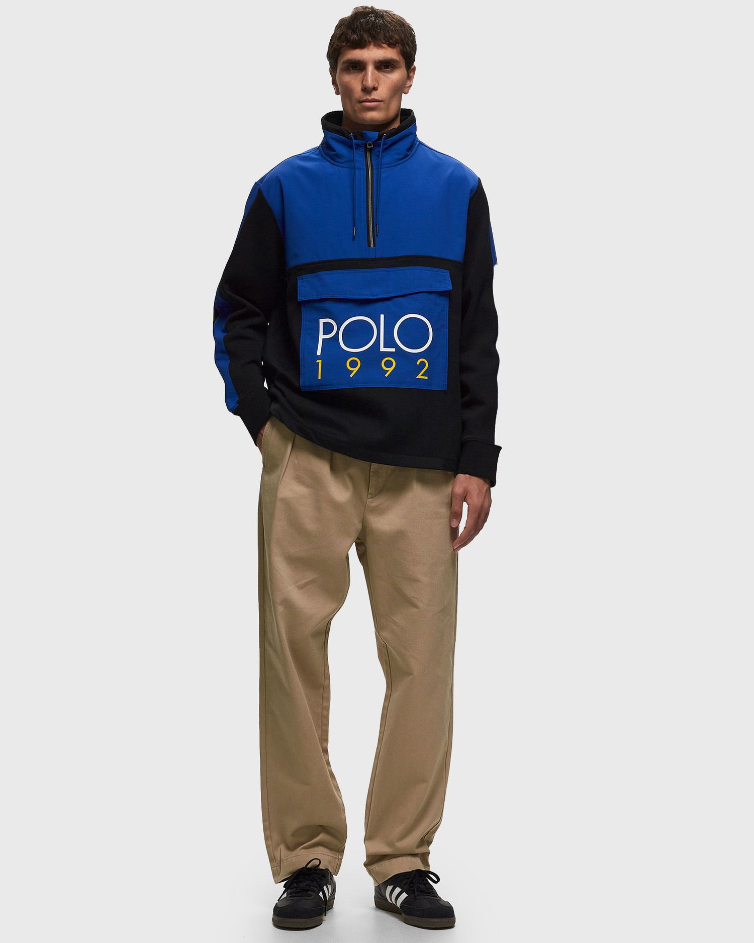 Mikina Polo by Ralph Lauren ZIPMNJKTM3-LONG SLEEVE-HALF ZIP Modrá | 710926948001, 1