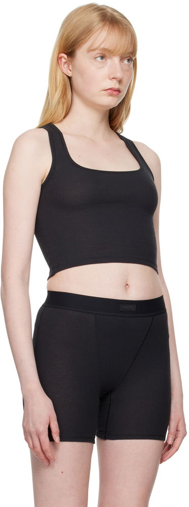 Tielko SKIMS Ribbed Cotton Knit Tank Top Modrá | AP-TNK-0038, 4