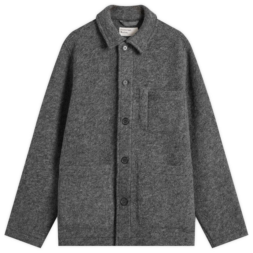 Bunda Universal Works Wool Fleece Field Jacket, Size Small Šedá | 00017-GMA
