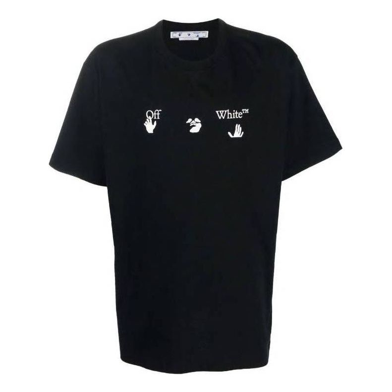 Tričko Off-White Off-White Hands Tee Čierna | OMAA038C99JER0071001, 0