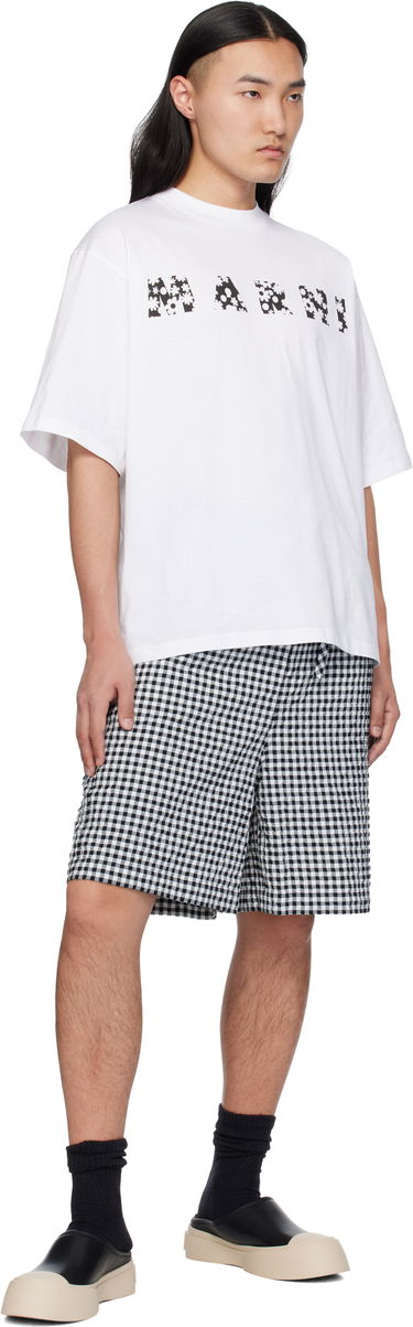 Tričko Marni Marni Pop Fields Logo T-Shirt Biela | HUMU0223IP USCX50, 3