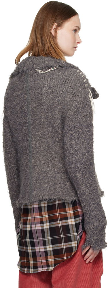 Bunda Andersson Bell Harlow Damaged Knit Jacket Šedá | atb1388w, 2