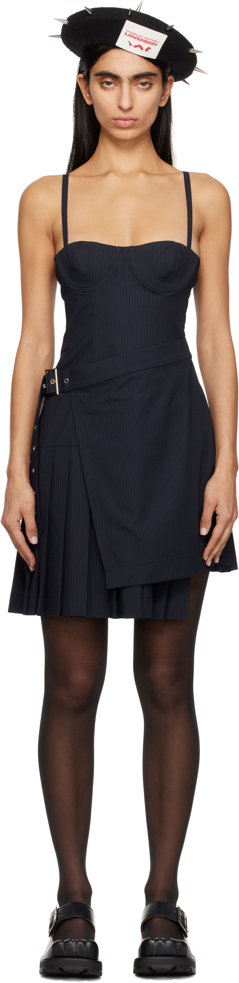Šaty Charles Jeffrey Loverboy Kilt Minidress Modrá | 42060201, 0