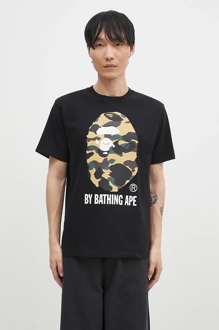 Tričko BAPE T-Shirt With Print Čierna | 1K80110012, 0