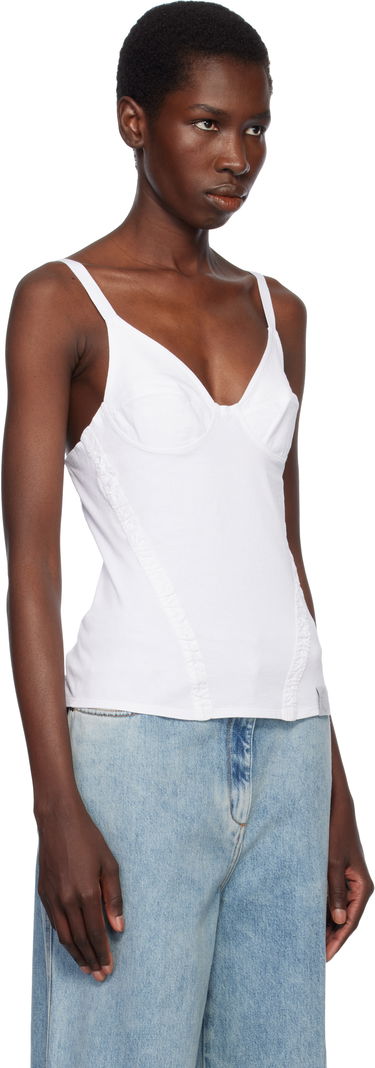 Tielko Stella McCartney Stella McCartney Corset-Inspired Sleeveless Top Biela | 6J03763SPZ85, 1