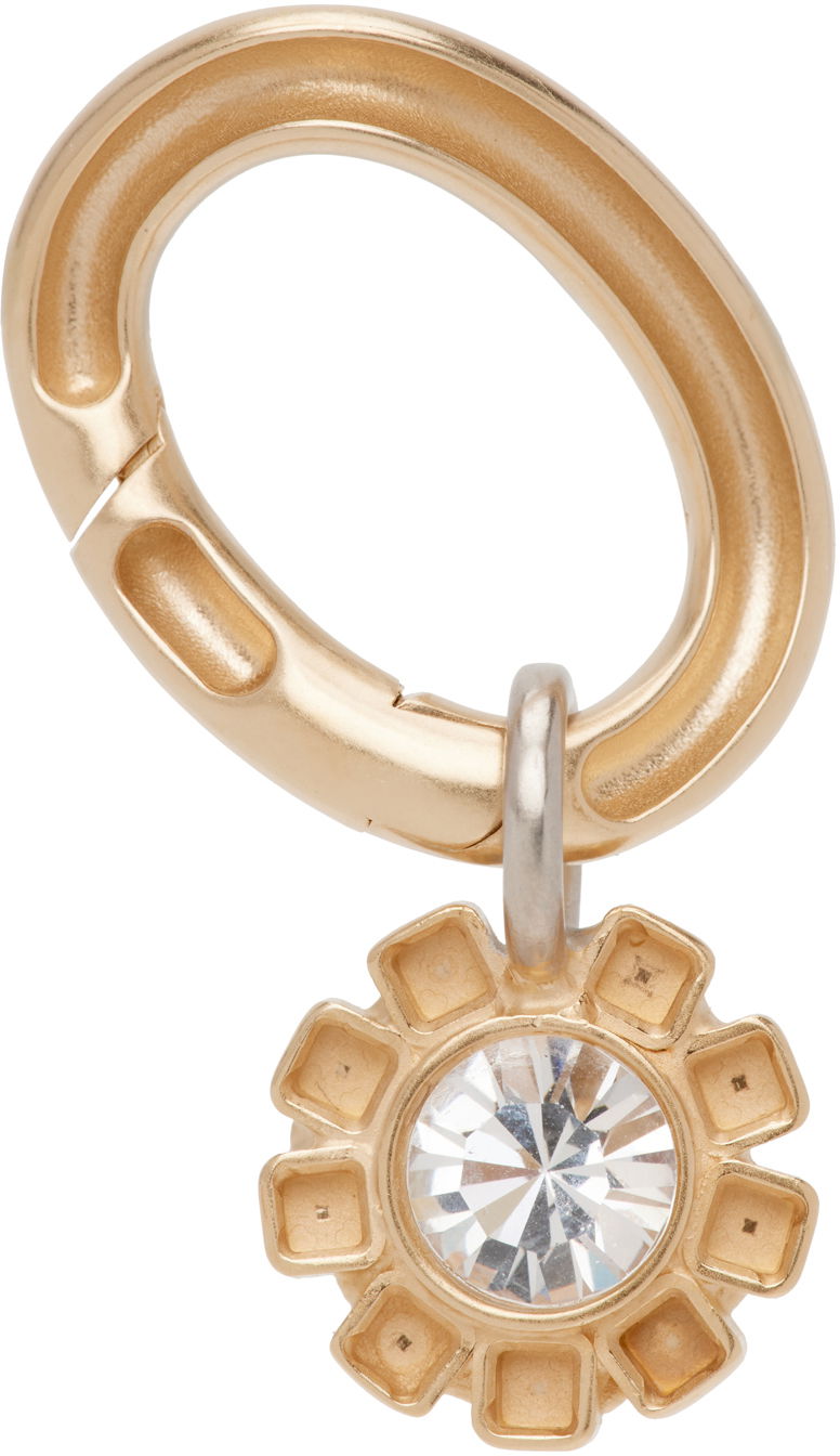 Prsteň Maison Margiela Graphic Single Earring With Crystal Metalická | SM1VG0029 SV0164, 0