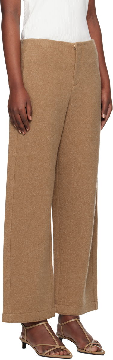 Nohavice Max Mara Max Mara Arca Wide-Leg Wool Trousers Hnedá | 2511781088600, 1
