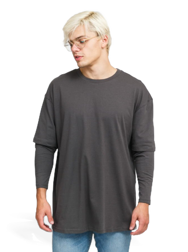 Oversized Shaped Double Layer Tee
