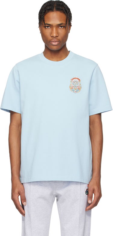 Tričko Casablanca Casablanca Casa Way Skate T-Shirt Modrá | MS25-JTS-001-20-EX-SSENSE, 0