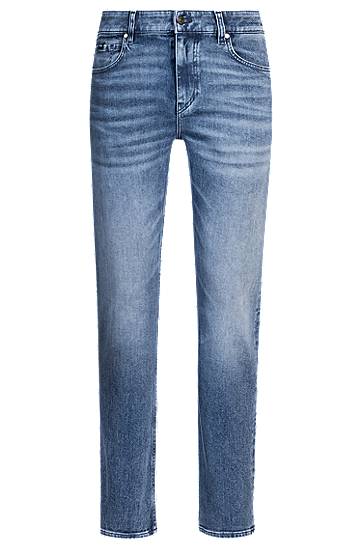 Džínsy BOSS Delaware Slim-Fit Stretch Denim Jeans Modrá | 50538533, 0