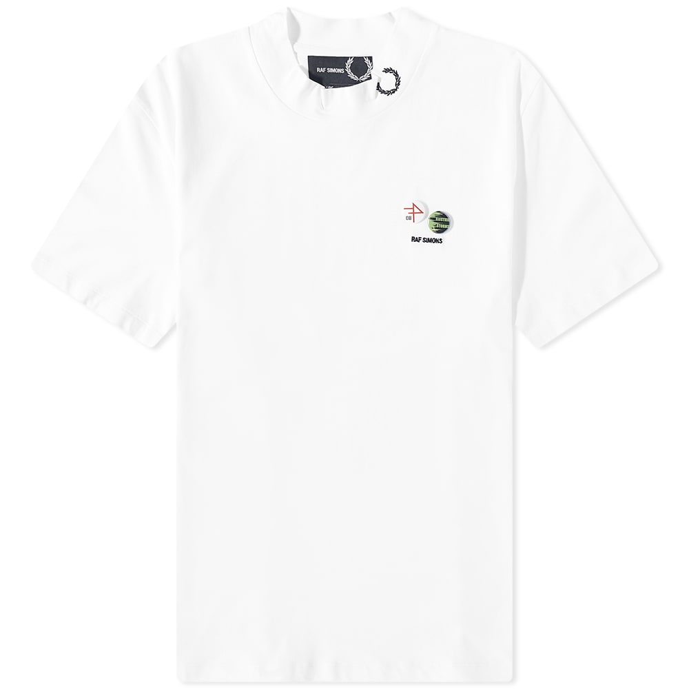 Tričko Fred Perry x Raf Simons High Neck Tee Biela | SM4205-100, 0