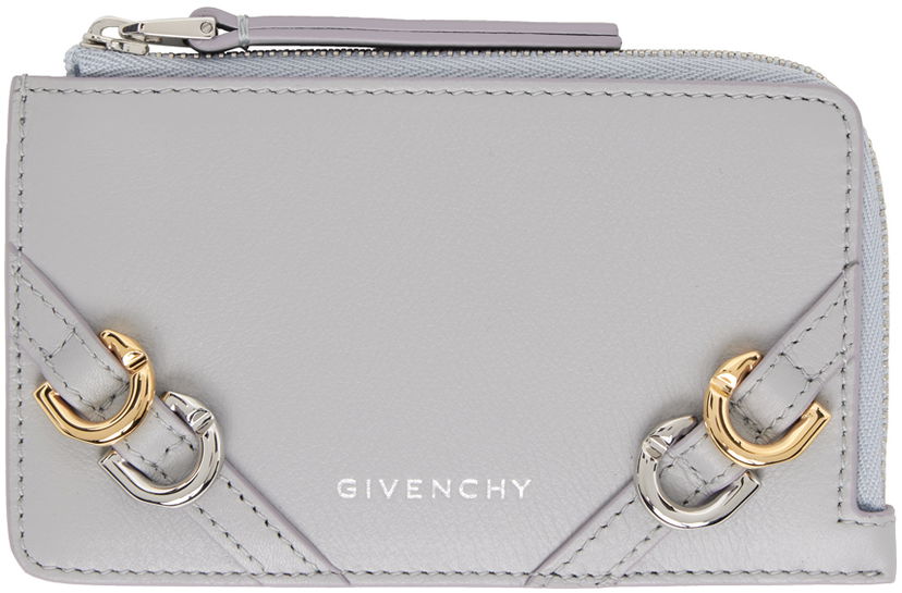 Peňaženka Givenchy Voyou Zipped Card Holder Šedá | BB60LSB1Q7050