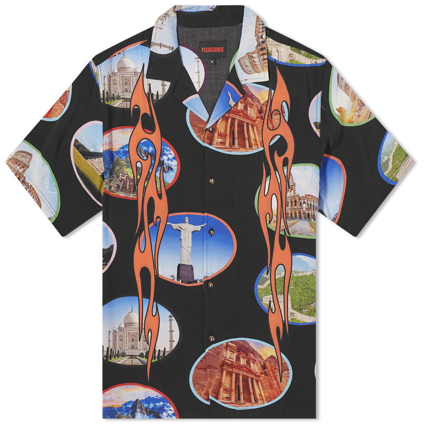 Košeľa Pleasures 7 Wonder Camp Shirt Rôznofarebný | P24SP001-BLACK