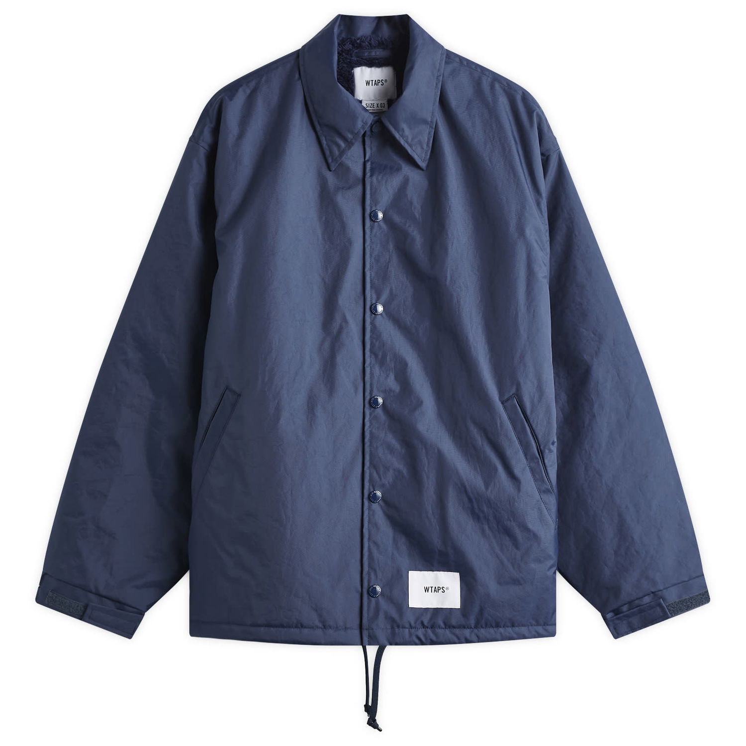 Bunda WTAPS Boa Lined Coach Jacket Modrá | 242TQDT-JKM01-NVY, 0
