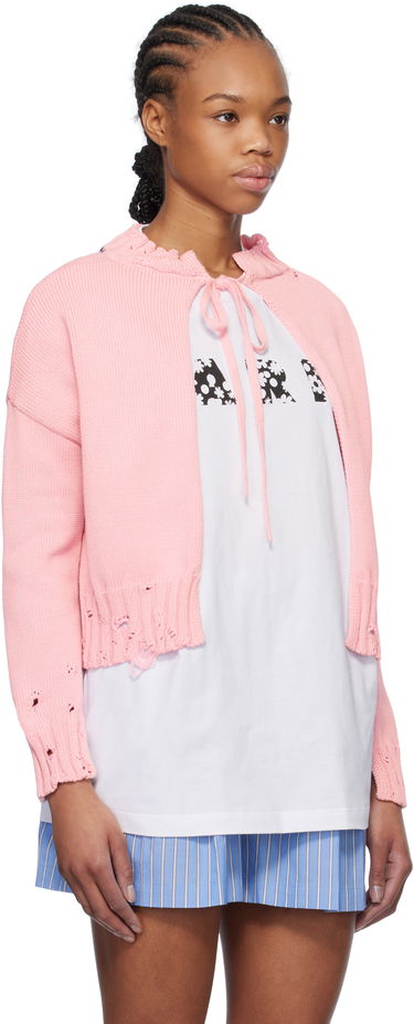 Sveter Marni Marni Worn Ribs Shrug Sweater Čierna | GCMD0579A0 UFC652, 4