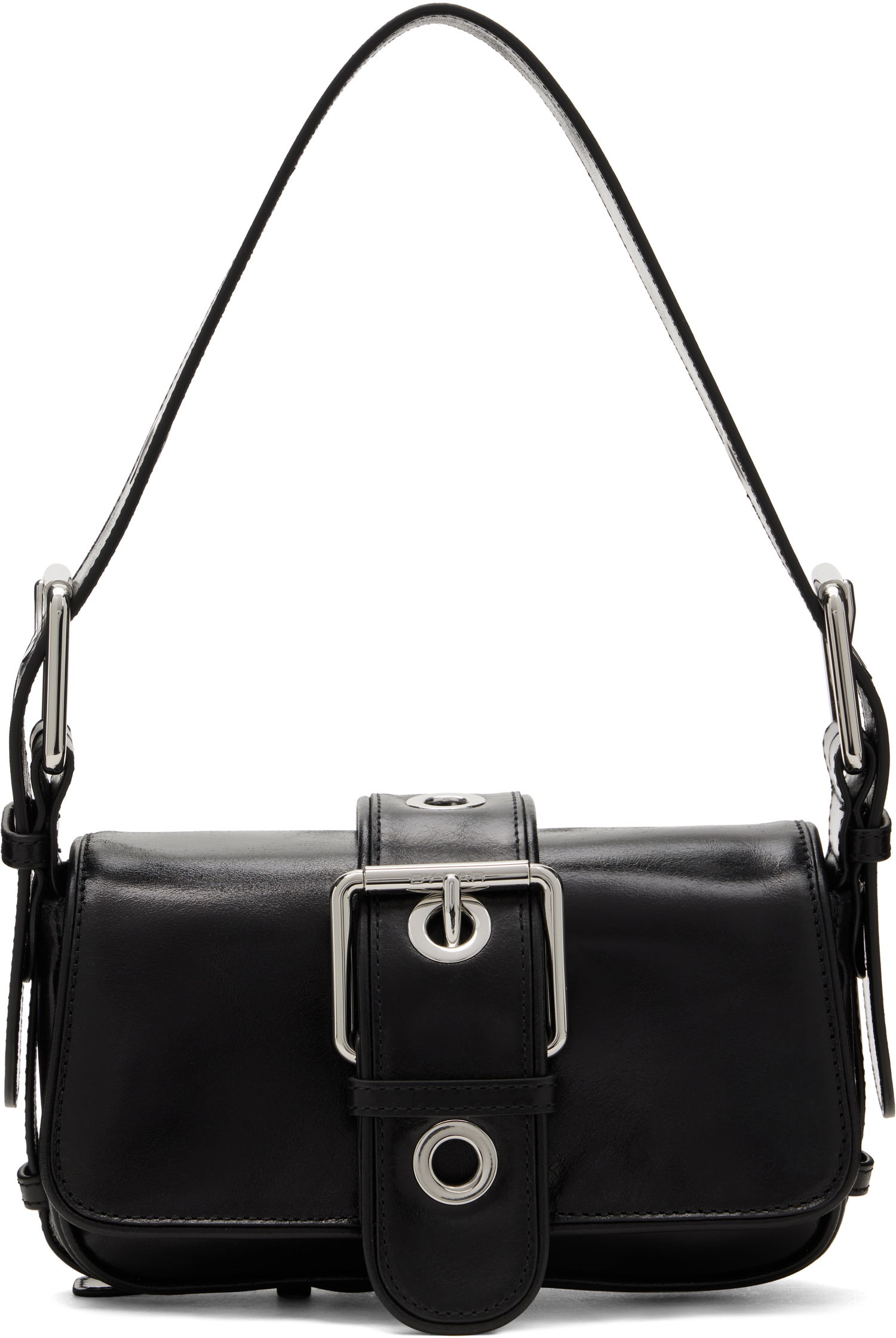 Taška cez rameno BY FAR BY FAR Eloise Leather Shoulder Bag Čierna | MWBSB015CL034BK001PL, 0