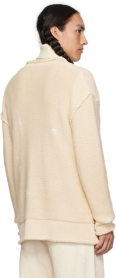 Sveter R13 R13 Rolled Edge Knit Cardigan Béžová | R13MY151-Y055B, 2
