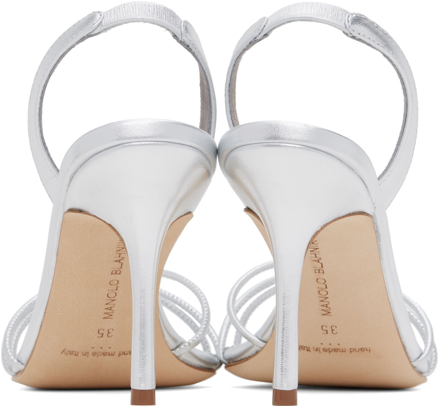 Doplnky Manolo Blahnik Manolo Blahnik Sareta Heeled Sandals Metalická | 424-2007, 1