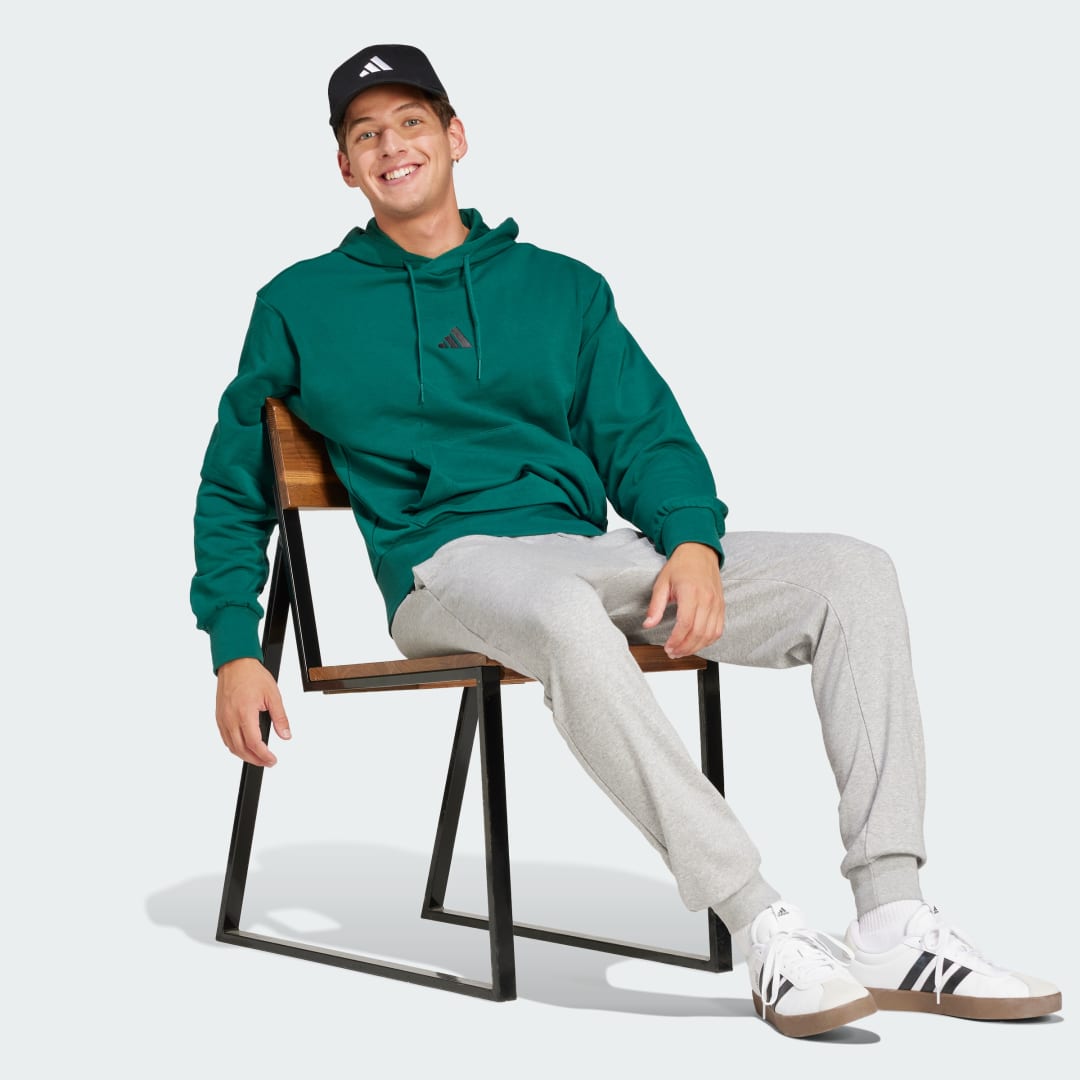 Mikina adidas Performance Essentials Feel Cozy Terry Hoodie Zelené | JE3841, 1