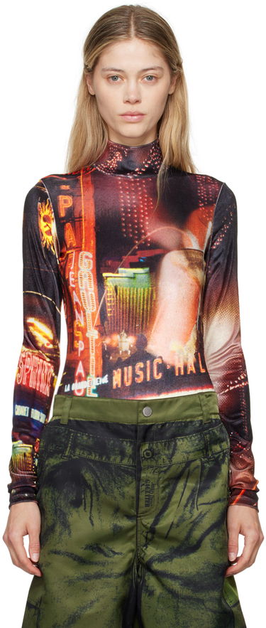 Body Jean Paul Gaultier Gaultier Velvet Pigalle Turtleneck Bodysuit Rôznofarebný | 24/30-F-BD049-J554-00301550, 0