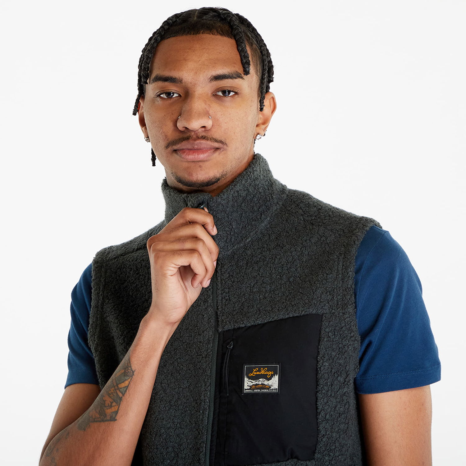 Vesta Lundhags Lundhags Flok Pile Wool Vest Šedá | 1113102-484, 1