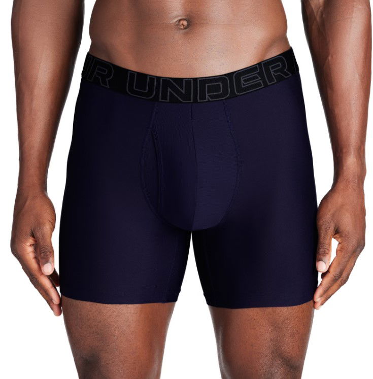 Boxerky Under Armour Under Armour UA Performance Tech Solid 6-Inch Boxer Briefs Navy | 1383849-410, 1
