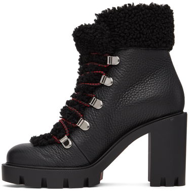 Starostlivosť o obuv Christian Louboutin Christian Louboutin Edelvizer Shearling Hiking Boots Čierna | 1220499, 2