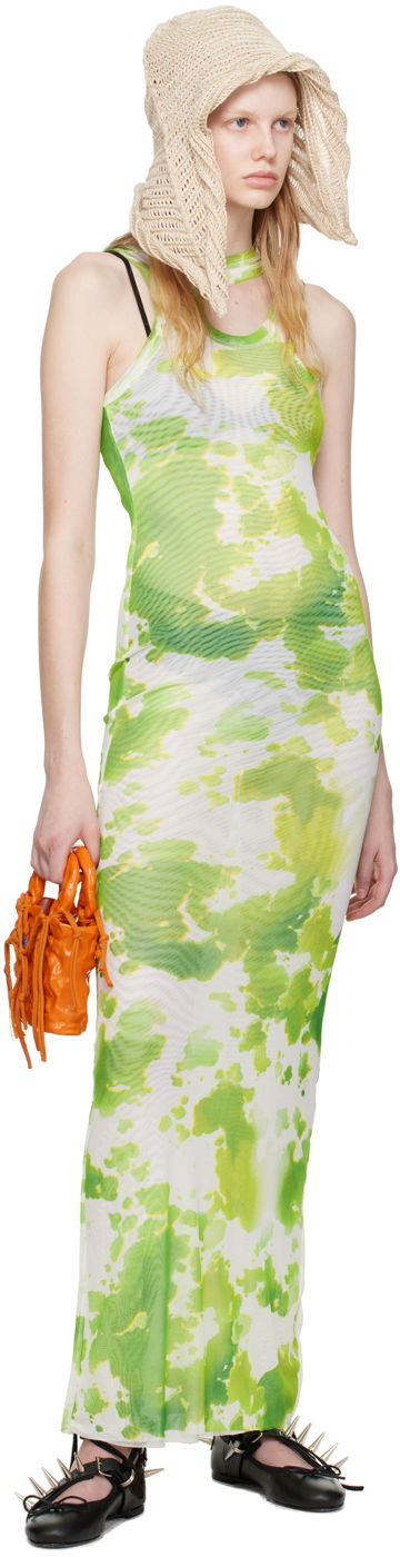 Šaty Ottolinger Ottolinger Exclusive Tie-Dye Maxi Dress Zelené | 100717, 3