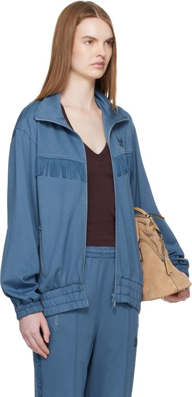 Bunda Needles Fringe Track Jacket Fialová | QV334, 4