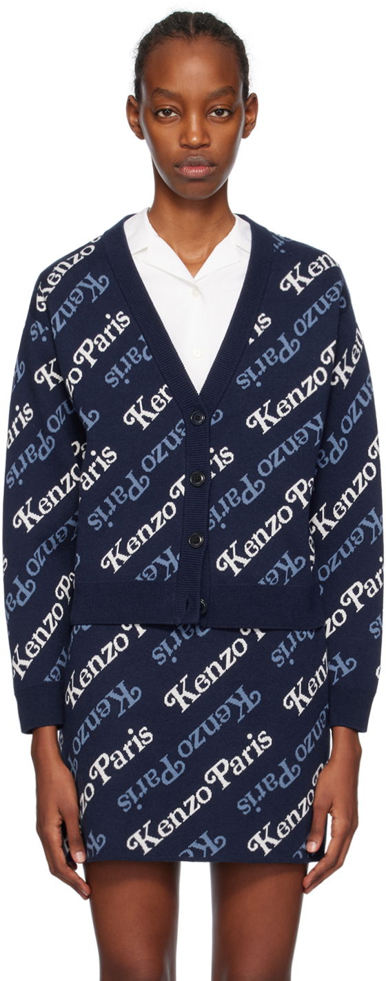 Sveter KENZO VERDY x Paris Cardigan Navy | FE52CA4603CB