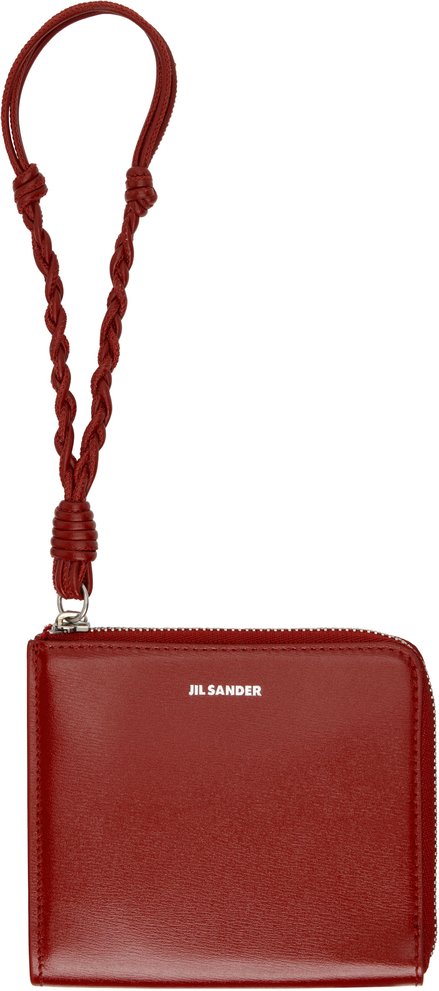 Peňaženka Jil Sander Jil Sander Tangle Leather Wristlet Coin Purse Červená | J07UI0017_P5354, 0