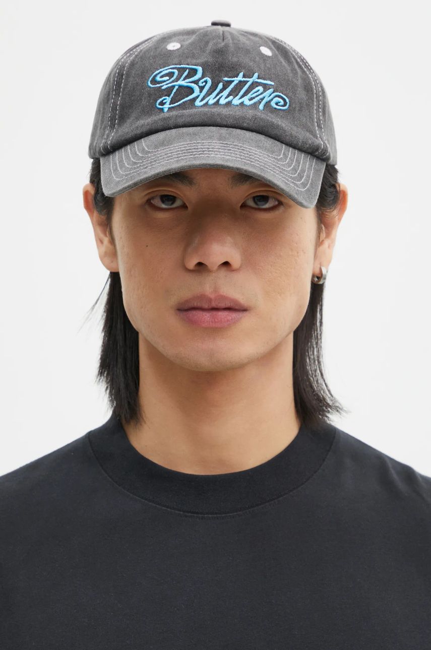 Šiltovka Butter Goods Jive Pinch Front Baseball Cap Šedá | BG243803, 0