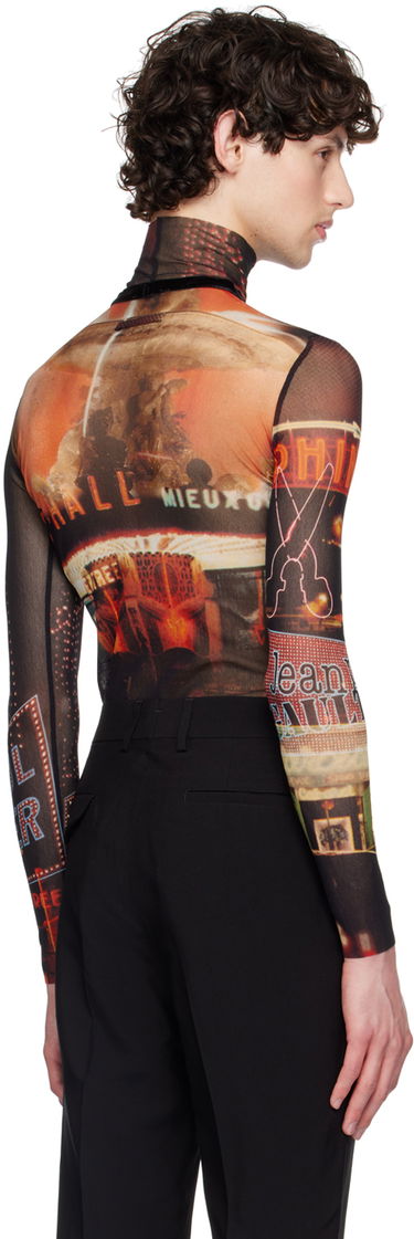 Tričko Jean Paul Gaultier Jean Paul Gaultier 'The Pigalle' Mesh Turtleneck Top Čierna | 24/30-F-TO206-T552-00301550, 2