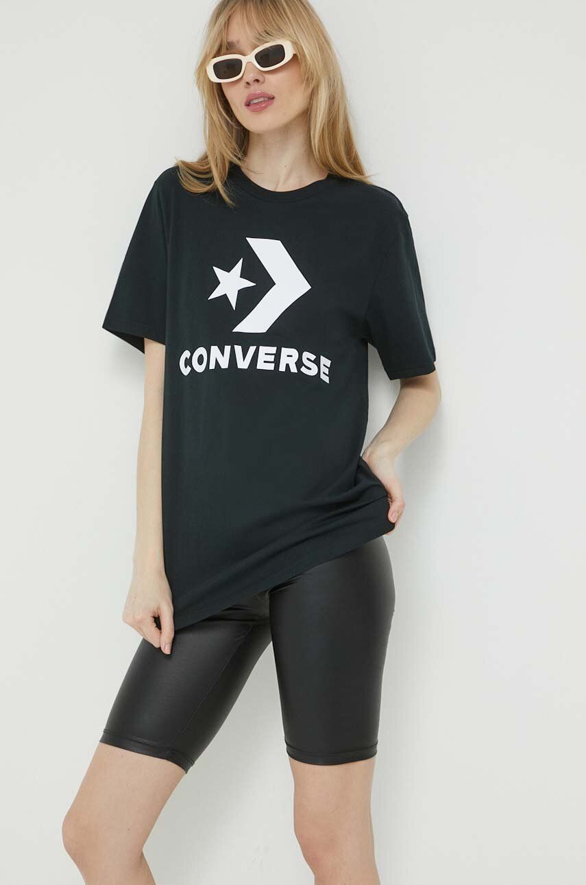 Tričko Converse Large Logo St Chev Tee Čierna | 10025458.A02, 0