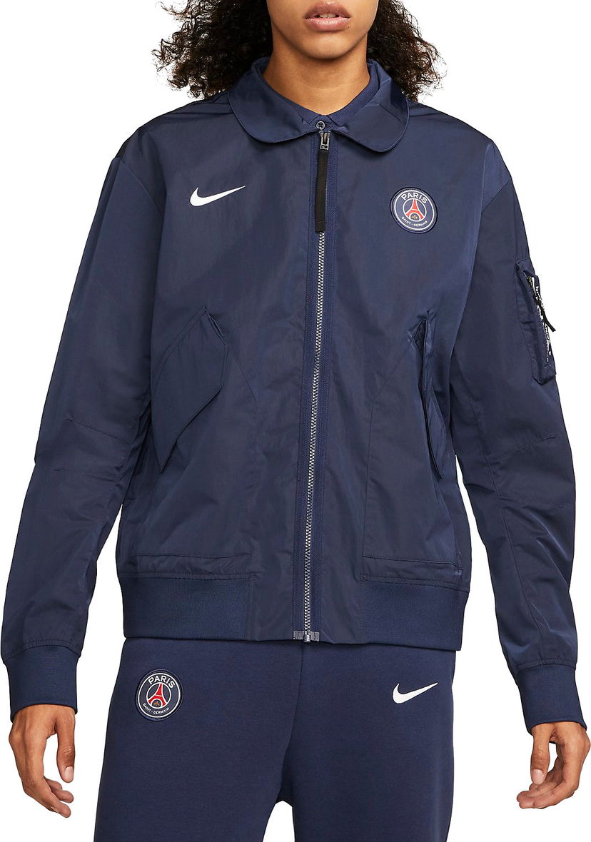 Bomber bunda Nike Saint-Germain Soccer Bomber Jacket Modrá | dn1489-410