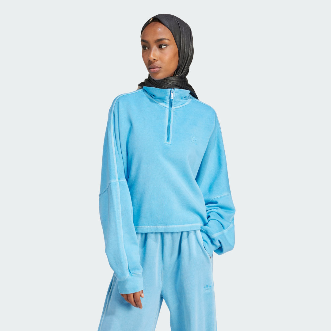 Mikina adidas Originals Essentials+ Sweatshirt Modrá | IR5998, 0