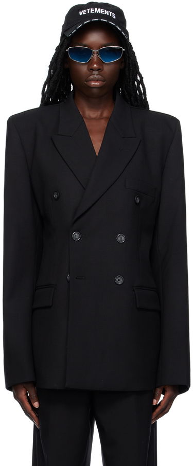 Bunda VETEMENTS VTMNTS Tailored Double Breasted Blazer Čierna | VL18JA720B, 0