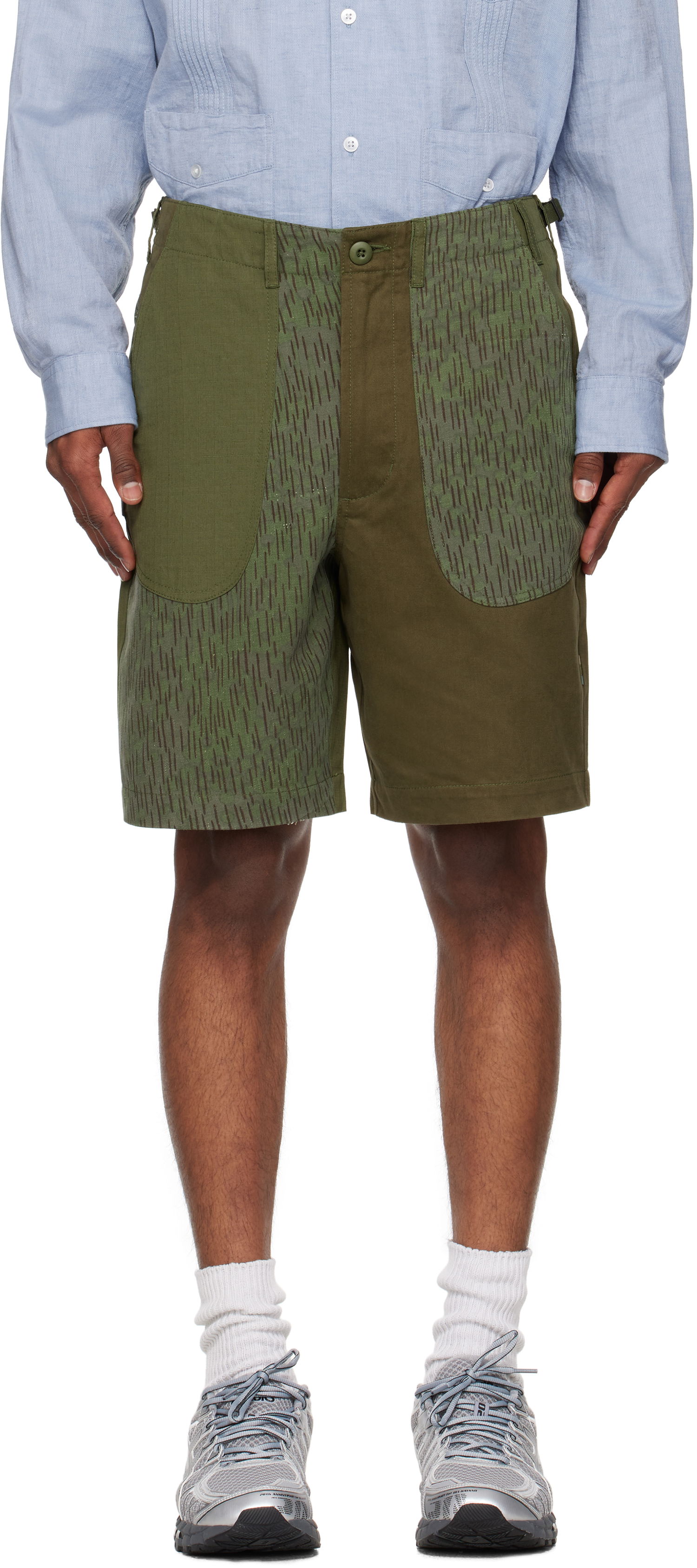 Šortky Maharishi Maharishi Upcycled Fixed Deck Shorts Zelené | 6086, 0