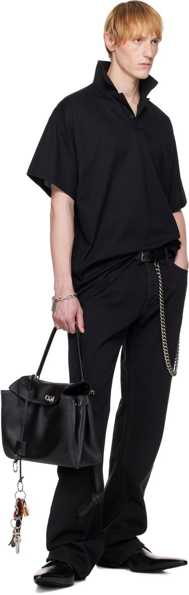 Džínsy Balenciaga Balenciaga Straight Fit Jeans Čierna | 810788TQW83, 4