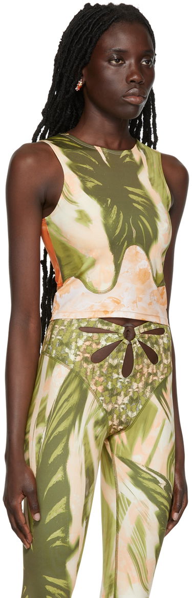 Tielko Collina Strada Collina Strada Tie-Dye Print Tank Top Zelené | XX3196, 1