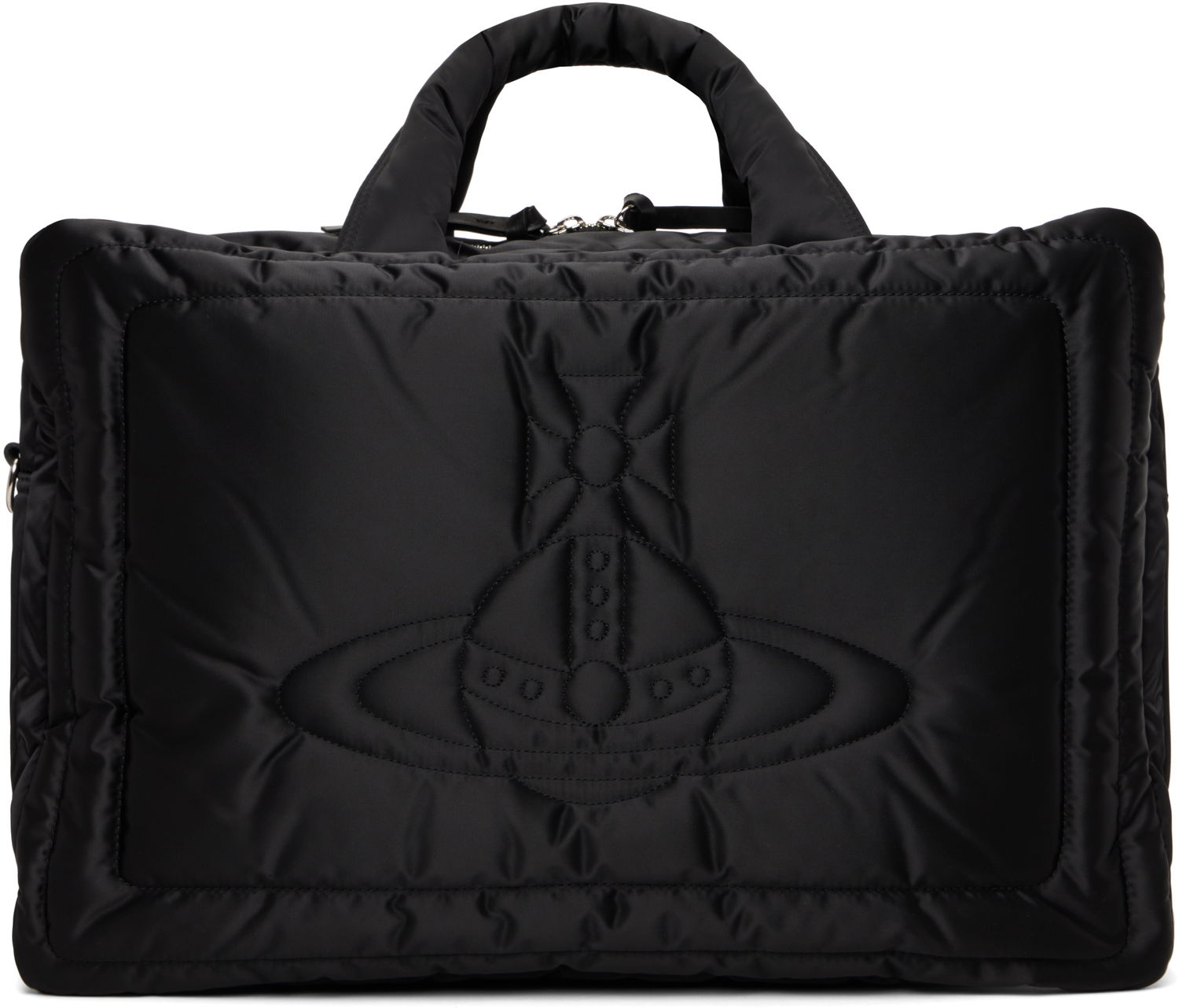 Tote bag Vivienne Westwood Large Quilted Square Tote Bag Čierna | 4D010007U-W011M-, 0