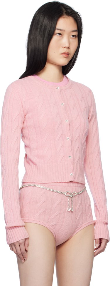 Sveter Blumarine Blumarine Wool & Cashmere Knit Cardigan Ružová | P522M570A, 1