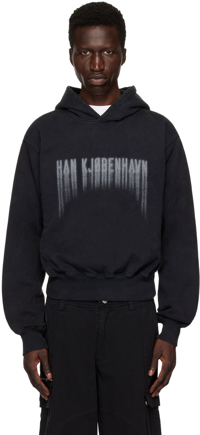 Mikina Han Kjøbenhavn Han Kjobenhavn Faded Logo Hoodie Čierna | M-134010, 0