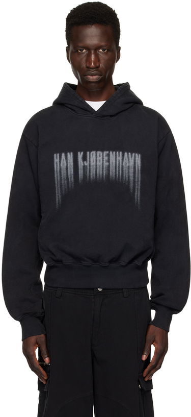 Mikina Han Kjøbenhavn Han Kjobenhavn Faded Logo Hoodie Čierna | M-134010, 0